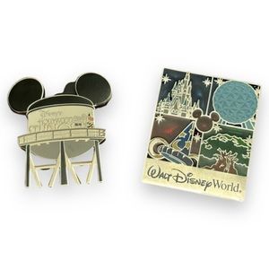 Disney Trading Pins-set of 2- Hollywood Studios and Disney World Theme Parks